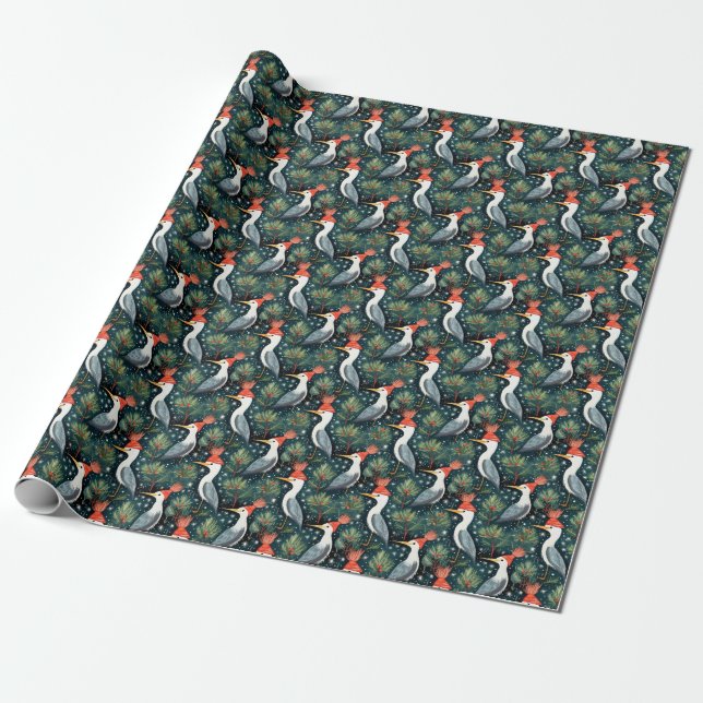 Papel envuelto de Navidades de Heron (Desenrollado)