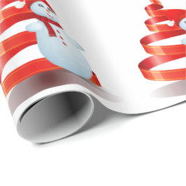 Papel envuelto de Snowman Matte navidades