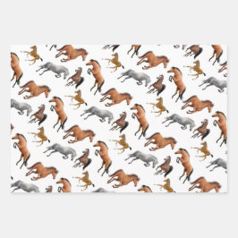 Papel envuelto ecuestre de amor a los caballos