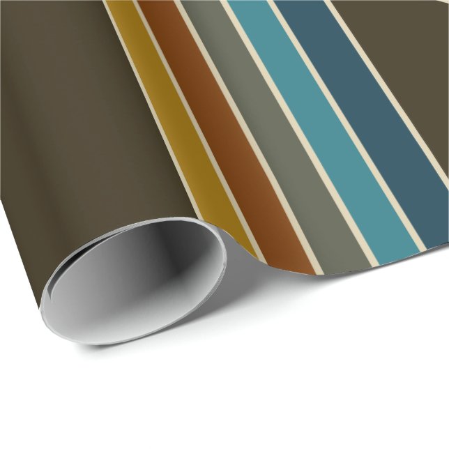 Papel envuelto en tres puntos - Marrón (Esquina del rollo)