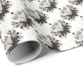 Papel envuelto Hanukkah con Menorah