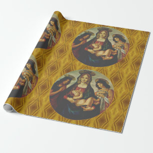 Papel envuelto infantil y Madonna de Botticelli