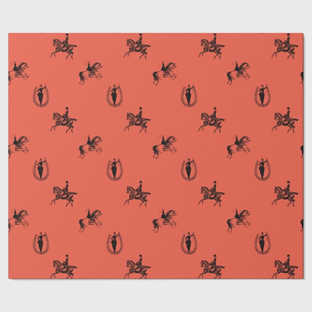 Papel envuelto para damas ecuestres victorianas (Costura)