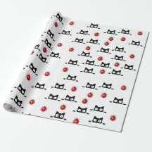 Papel envuelto para gatos de Halloween