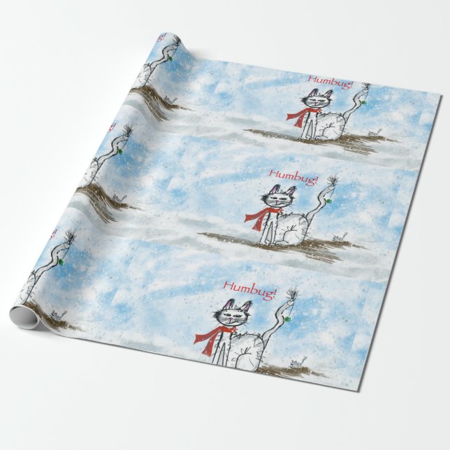 Papel envuelto para gatos gruñidos (Desenrollado)