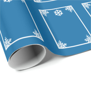 Papel envuelto para Navidades de copos de nieve de