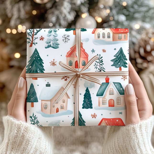 Papel envuelto para Navidades de granjas de invier (Subido por el creador)