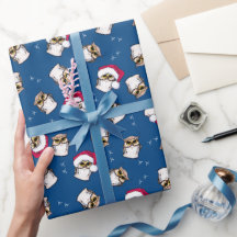 Papel envuelto para Navidades de Lechuza KiniArt