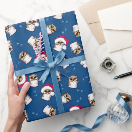 Papel envuelto para Navidades de Lechuza KiniArt