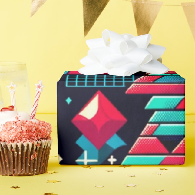 Papel envuelto para Navidades de los años 80 (Fiesta de cumpleaños )