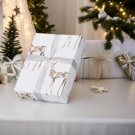 Papel envuelto para Navidades de renos de cristal 