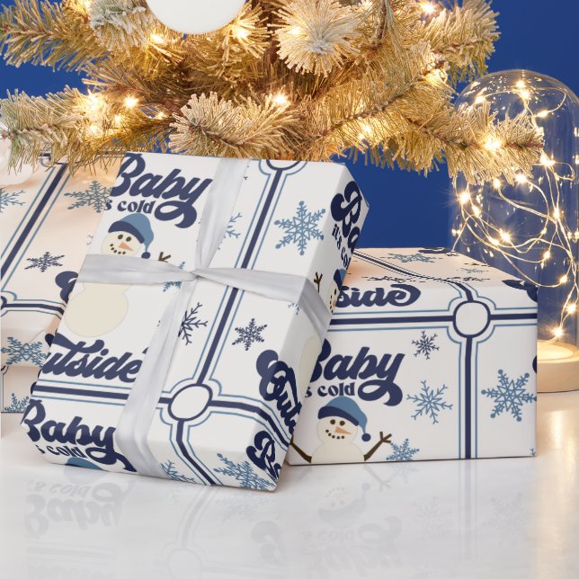 Papel envuelto para Navidades de Snowman (Vacaciones)