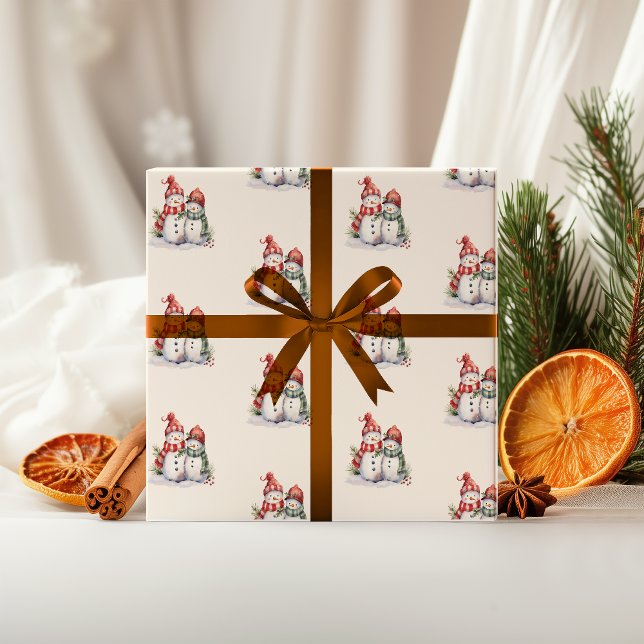 Papel envuelto para Navidades de Snowman | Jolly G (Subido por el creador)