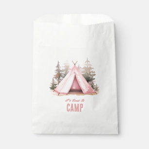 Papel Es hora de acampar la bolsa de regalos