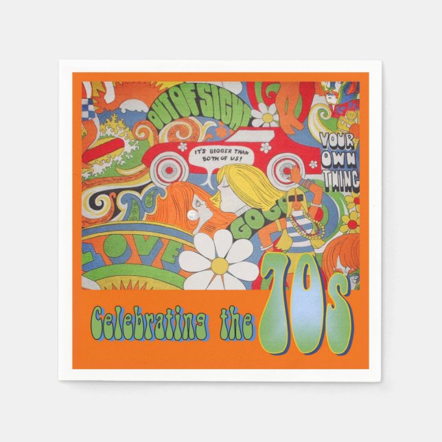 Papel Esa servilleta de los años 70 (Anverso)