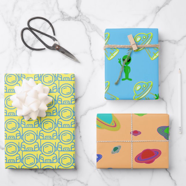 Papel espaciado para la nave espacial alienígena (Anverso)