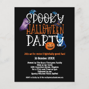 PAPEL   Espectacular fiesta de Halloween Invitació