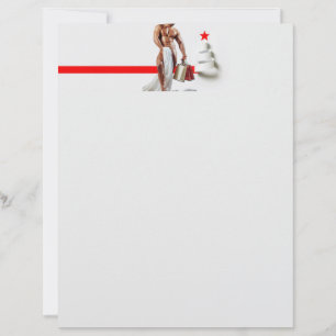 Papel espiral blanco de compras de Navidad de Slip