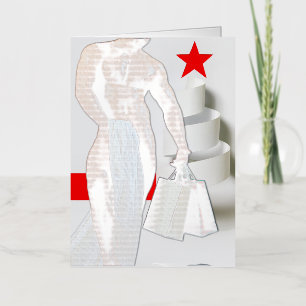 Papel espiral blanco de compras navideñas de Slipp