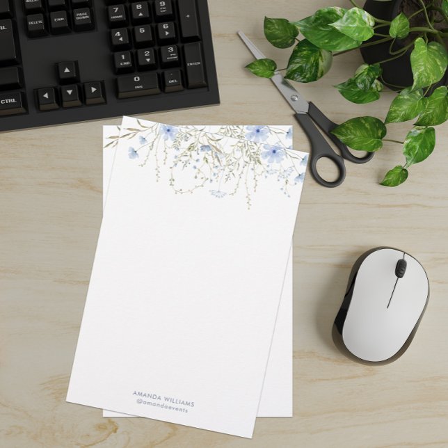 Papel estacional de monograma floral de Blue Garde (Subido por el creador)
