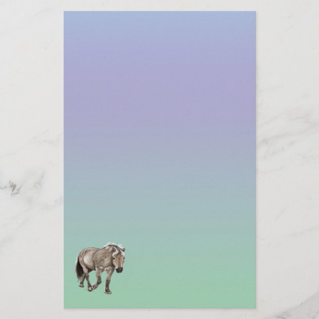 Papel estacional de Pony Horse Pastel (Anverso)