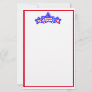 Papel estático de las estrellas patrióticas