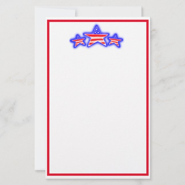 Papel estático de las estrellas patrióticas (Anverso)