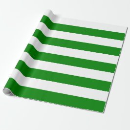 Papel extra grande para envolver rayas verdes y bl