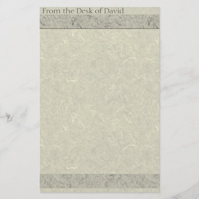 Papel falso hecho a mano Papel de moda antiguo (Anverso)