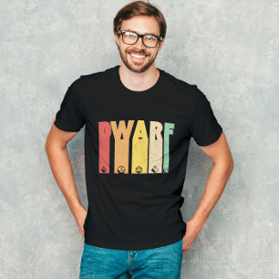 Papel Fantasía de mazmorra enana jugando camiseta 