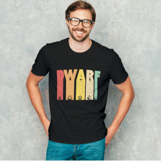 Papel Fantasía de mazmorra enana jugando camiseta