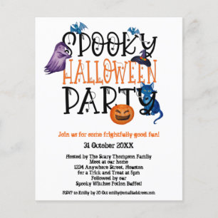 PAPEL   Fantasma Invitación a la fiesta de Hallowe