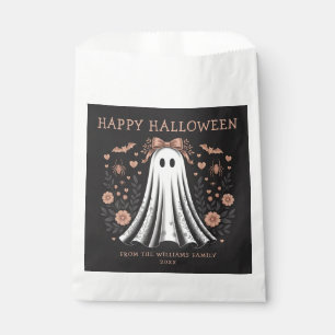 Papel Feliz Bolsa de Favor del Fantasma de Halloween