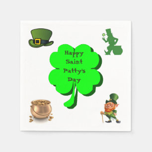 Papel FELIZ DÍA DE SAN PATRICIO servilleta