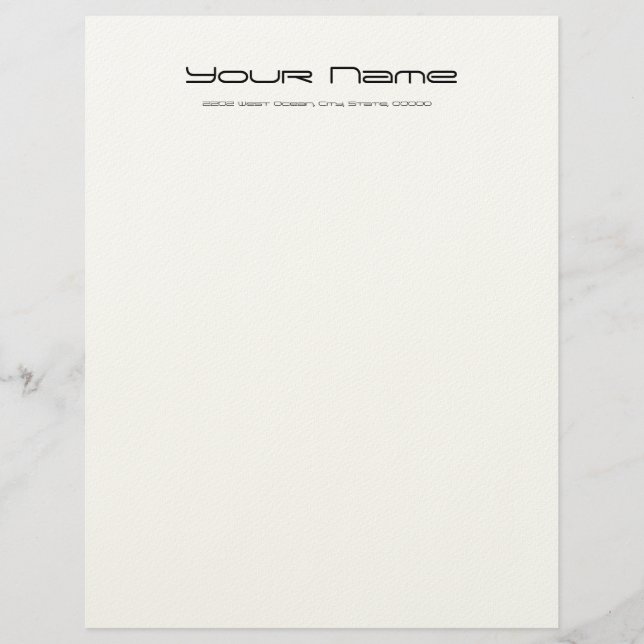 Papel fieltro/color crema para estacionería de mem (Anverso)