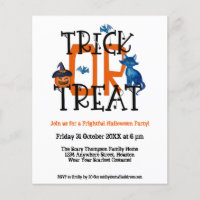 PAPEL | Fiesta De Halloween De Trick O Trato De Gu