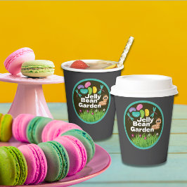 Papel Fiesta de Jardín de Huevos de Pascua en Vasos de P