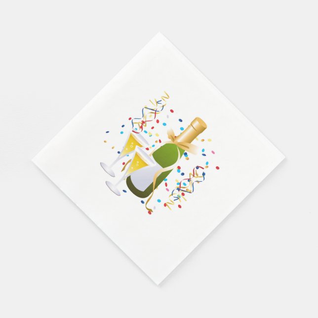 Papel Fiesta de la servilleta de almuerzo estándar blanc (Esquina)