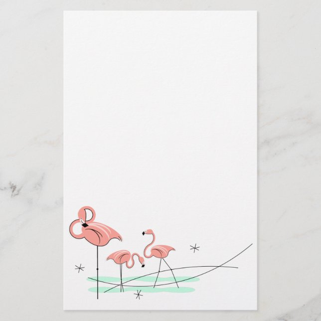 Papel Flamingo Ocean Trio (Anverso)