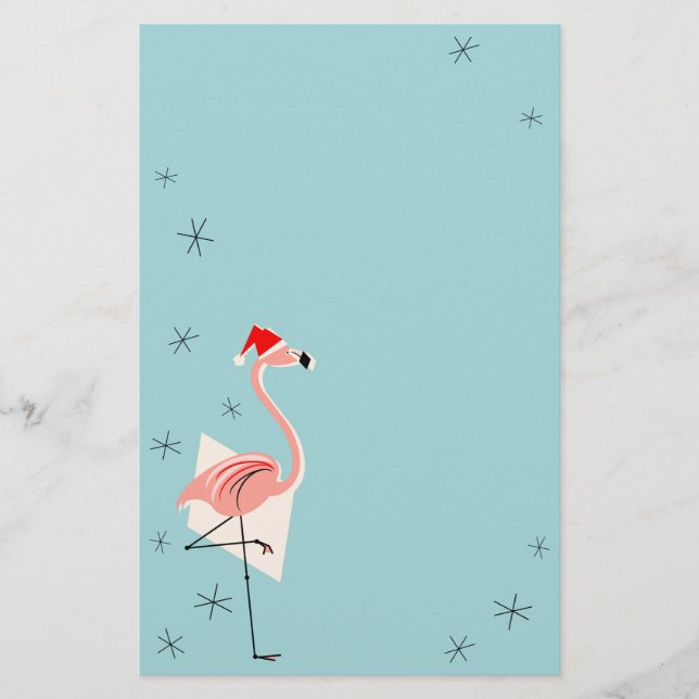Papel Flamingo Santa Blue (Anverso)