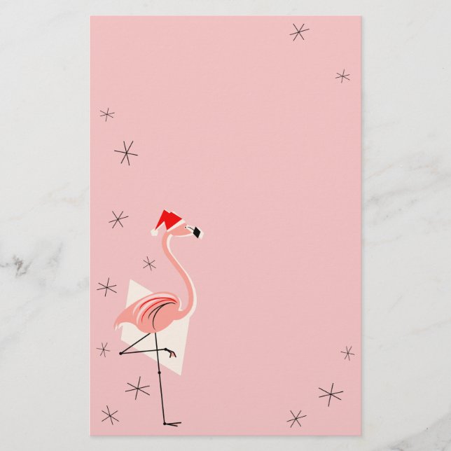 Papel Flamingo Santa Pink (Anverso)