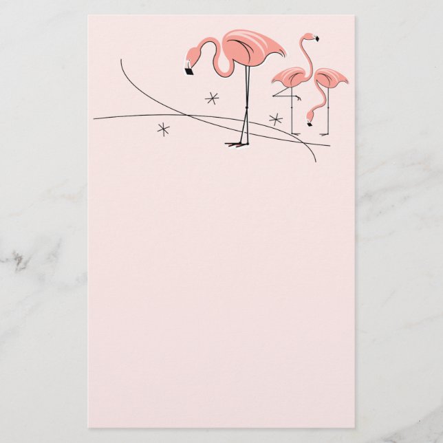 Papel Flamingos Trío Rosado 3 (Anverso)