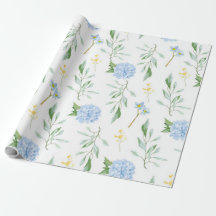 Papel Floral Azul