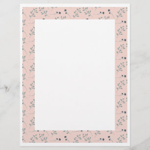 Papel floral de frontera Papelería de impresora
