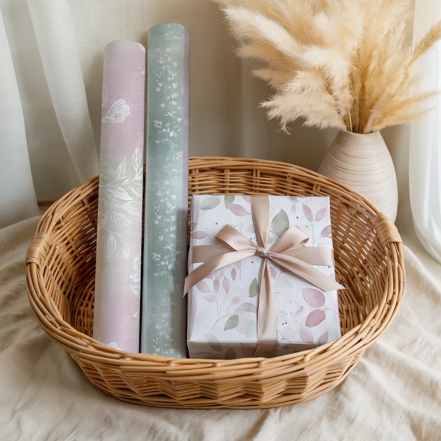 Papel Floral Rosa Verde Lavanda Floral (Subido por el creador)