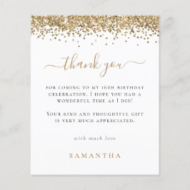 PAPEL | Foto con Purpurina Dorada Agradecimiento C