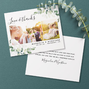 PAPEL Foto Eucalipto Boda Agradecimiento