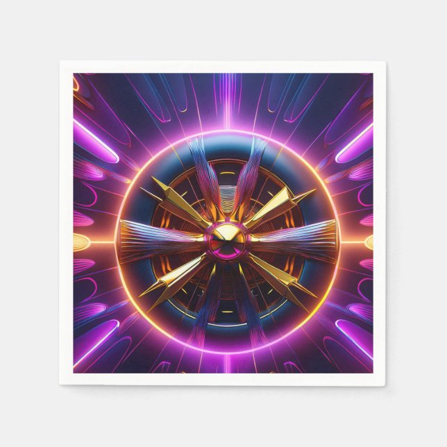 Papel Fractal de Lyapunov Mucha servilleta manipulada (Anverso)