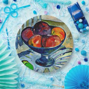 Papel Gauguin - Plato de frutas en una silla de jardín