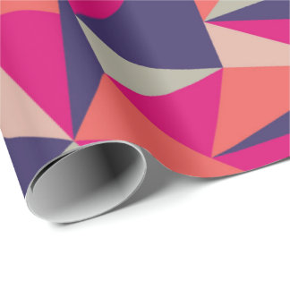 Papel geométrico del papel de regalo del triángulo